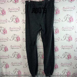 Roots joggers roots on bum logo black Charcoal Gray Sweatpants cozy warm